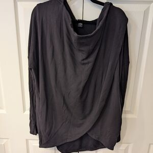 Athleta Black Drape Hoodie